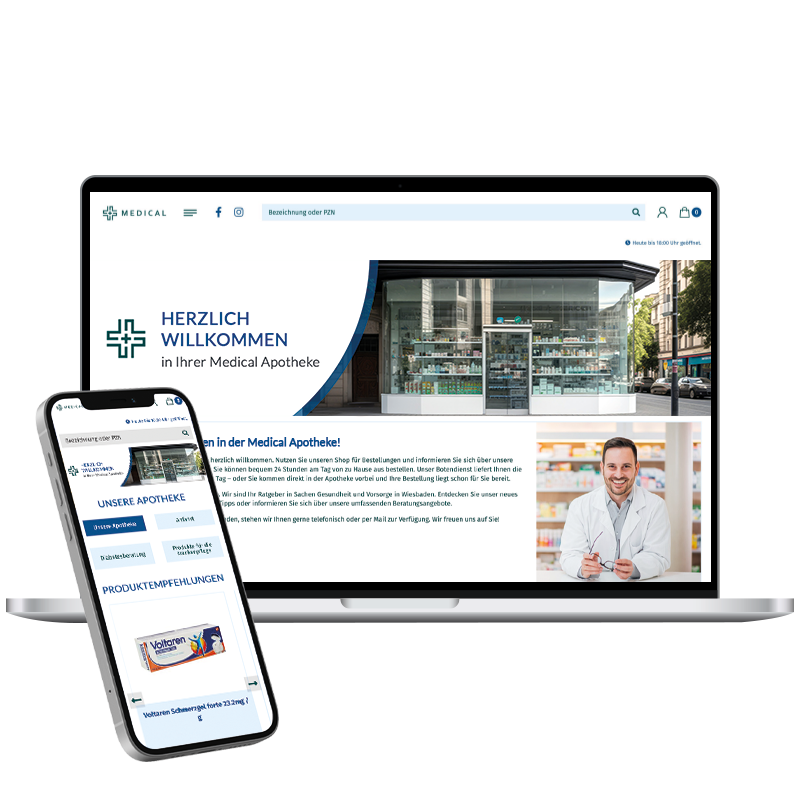 Ihre Apotheken-Website von Apozin Xpress